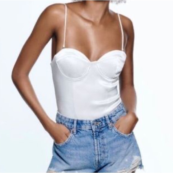 Zara satin bodysuit - Picture 1 of 2